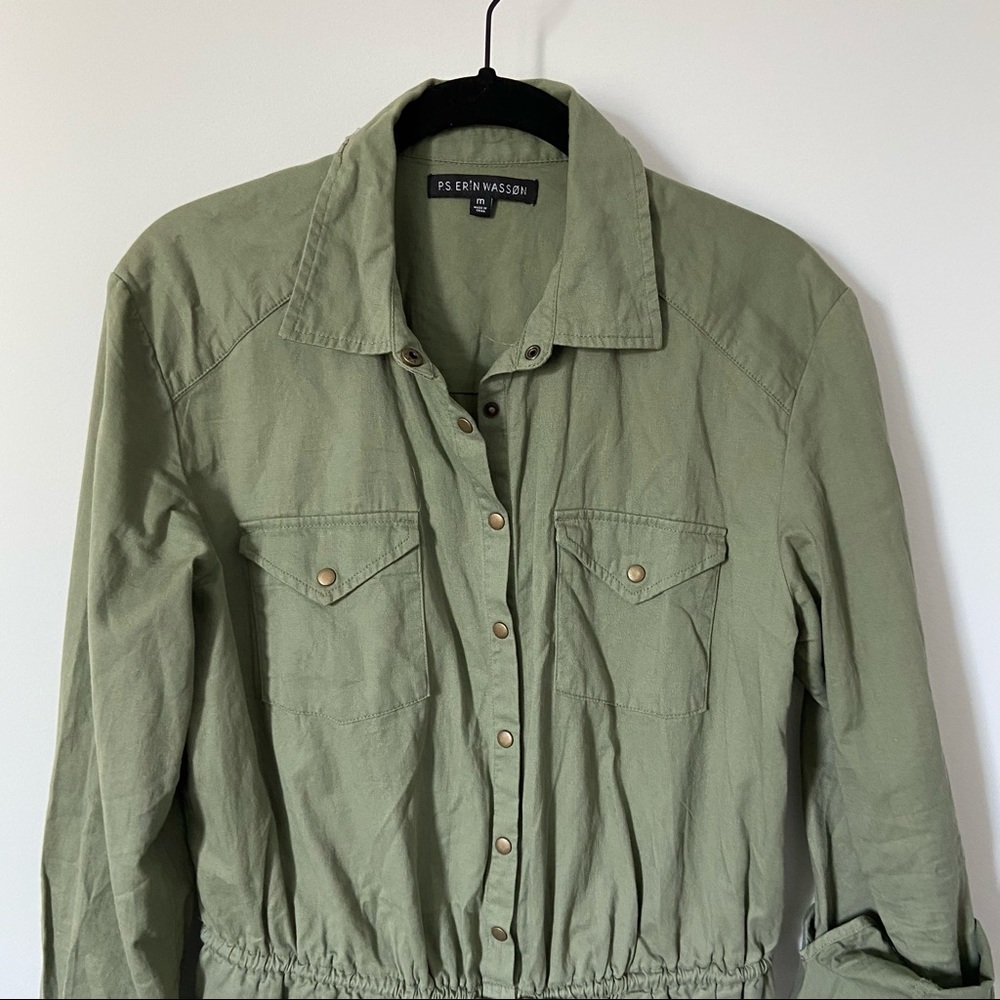 P.S.Erin Wasson Promise Army Green Romper Playsuit - Picture 3 of 9